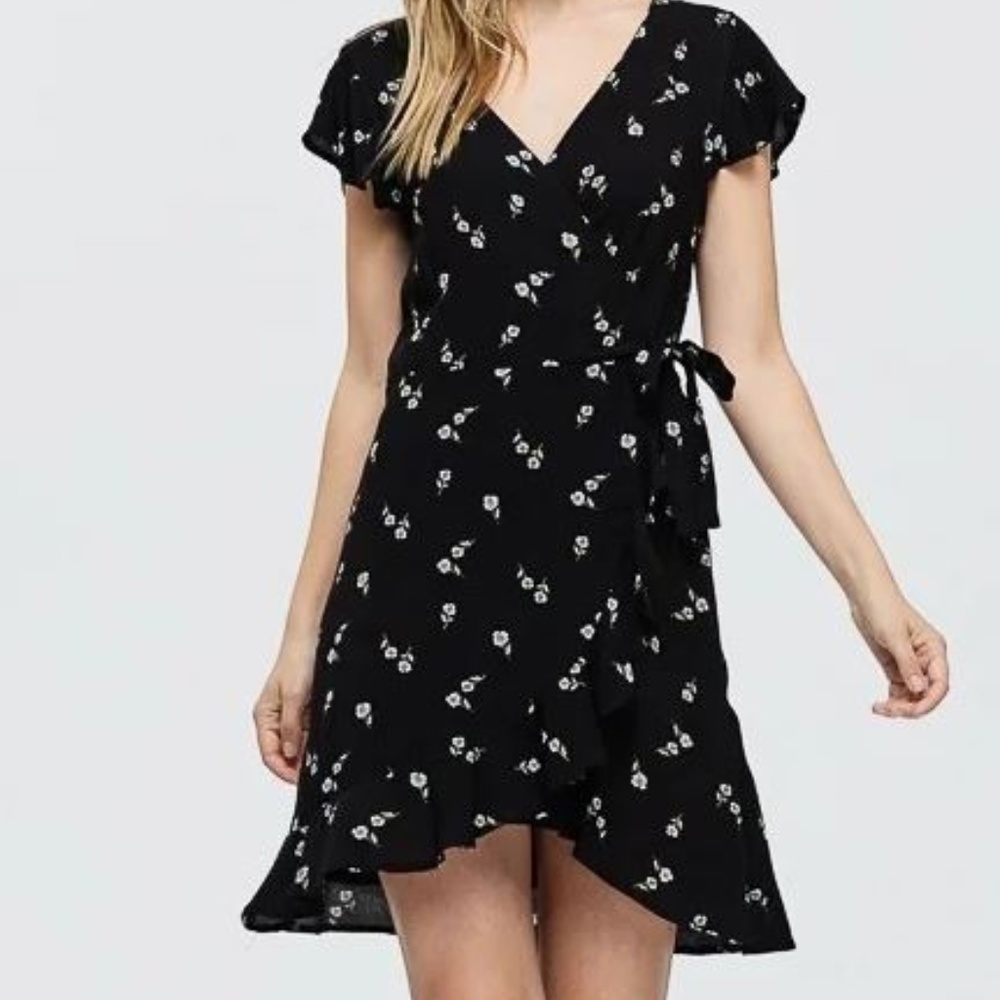 Wrapped & Ruffled Dress